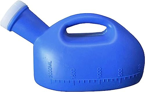 Urinario masculino, Urinario portátil for hombre de 2000 ml, recolector de orina, inodoro de viaje