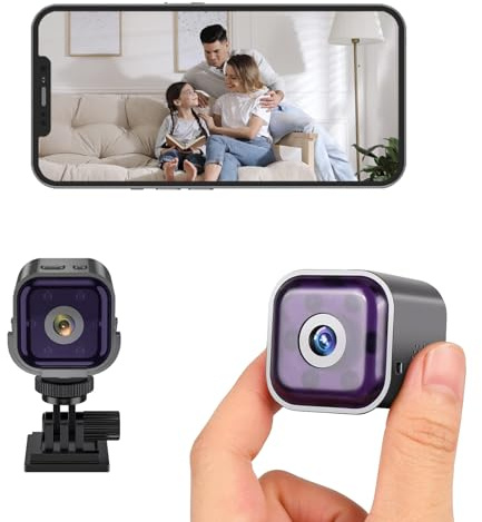 ONGNIUU Cámara Espía WiFi 1080P Camara Vigilancia Interior y Exterior con Detección de Movimiento, Visión Nocturna Infrarroja y Audio Bidireccional, 2.4GHz, App Móvil iOS/Android, para Casa/Oficina