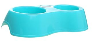 Macaron Shaped Pet Bowl Set, Cute Small Oval Dual Feeder for Food and Water, Non-Slip Double Bowl for Puppy Kittens and Small Pets