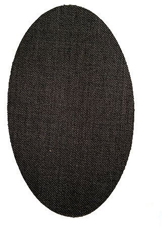 6 Patches zum aufbügeln farbe Grau. Bügeleisen Reparatursatz 16 x 10 cm. RP33