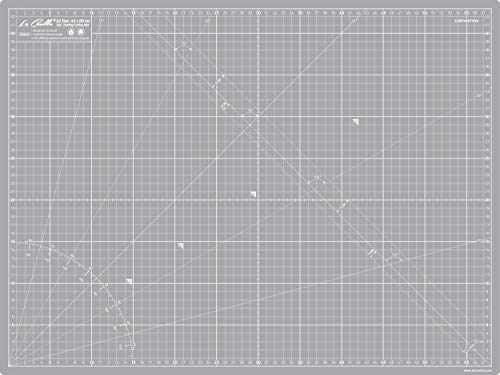 La Canilla Schneidematte A2 Selbstheilend (60x45 cm - 24x18) Cutting Mat Schneideunterlage für Basteln, Nähen, Patchwork | Schneidunterlage Arbeitsunterlage Markiert in Zentimetern und Zoll