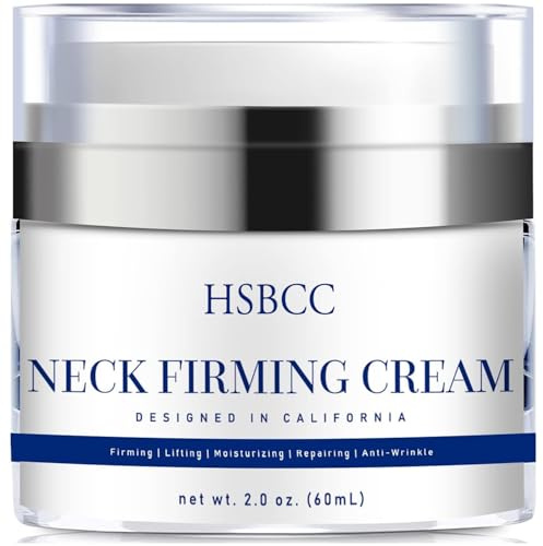 HSBCC Halscreme zur Straffung und Festigung: Acetyl Hexapeptide-8 Retinol Sheabutter Niacinamide – Glättet Falten, Strafft und Hebt die Haut – Halscreme (60ml)