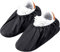 SATINIOR Couvre-Chaussures Réutilisables Couvre-Bottes Imperméables Résistants Couvre-Chaussures Élastique Pratique Anti-Poussière Lavable en Machine pour Ménage Protection de Tapis Maison, Noir