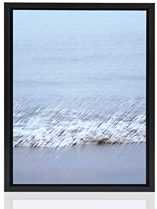 Stallmann Design Schattenfugenrahmen für Leinwände auf Keilrahmen | Farbe: Schwarz | Größe: 40 x 100 cm | Rahmen ohne Glas & Rückwand | mit Montagezubehör