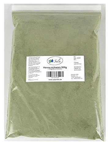 Sala Henna Pulver Haarfarbe Haarfärbemittel Schwarz 500 g Beutel