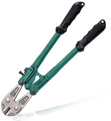 Glarks Bolt Cutter 14-Inch/355mm Bolt Cable Cutter Heavy Duty Wire Plier Spring Snips Clippers with Soft Anti-Slip Handle for Cutting Soft Metal, Bolts, Screw Rods, Rivets and Chain