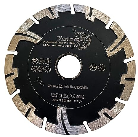 EDW Profi Spezial Speed T Granit Diamant-Trennscheibe 125mm Naturstein Hartgestein