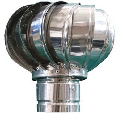 Cappa Non Alimentata in Acciaio Inossidabile 304, Canna Fumaria di Fabbrica, Ventilatore da Tetto con Ventilazione Agricola (Size : 100mm)