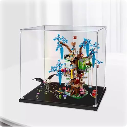 Acrylic Display Case for Lego71461 Fantasy Treehouse, Transparent Dustproof Display Box Compatible with Lego 71461 Kits, Model Display Case 40x 20x 45CM