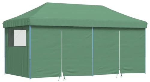 vidaXL Tendone per Feste Pieghevole Pop-Up con 4 Pareti Verde