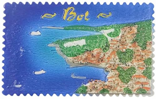 BOL Island BRAC Kroatien Kühlschrankmagnet Reise Souvenir 3D Kühlschrank Dekoration Magnet Handbemalt Handwerk