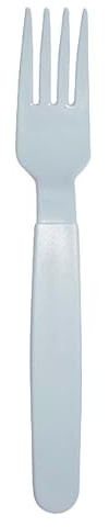 Monouso | 6 Tenedores de Plástico, 18,5cm | Tenedor reciclables, Resistentes, Color Azul, Durables, Reciclables, Eventos, Aire Libre, Fiestas, Buffets