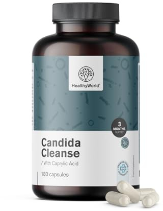 HealthyWorld Candida Cleanse - 180 Kapseln, 3-Monats-Vorrat
