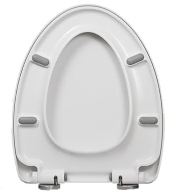 XRPOUXMTE Toilettensitz V mit Deckel Schnellverschluss UF-Toilettensitz Leicht zu reinigender Toilettensitz mit verstellbaren Scharnieren Ovaler/V-Toilettensitz mit Deckel Absenkautomatik, 01c (01d)