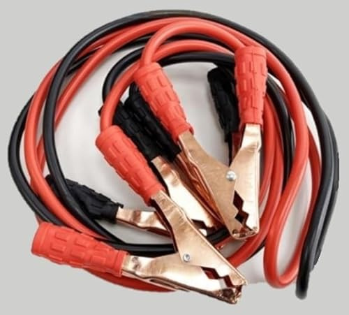 Unibos | Heavy Duty 400AMP Car Van Jump Leads 2.5M Long Booster Cables Emergency Roadside Assistance Colour Coded Clamps For Petrol & Diesel Car, SUV, Van, Truck - Carrying Bag Included