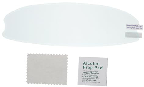 NIYANGLE Pellicola Antiappannamento Per Visiera Casco Protezione Per E-bike Visione Chiara e Sicura Condizioni e Nebbia