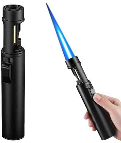 Accendino a gas ricaricabile, per candele, cucina, campeggio, barbecue, camino (senza gas)