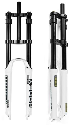 LPYDWZ Forcella Aria for Bicicletta 26, 27,5 29 Pollici, Forcella da Discesa a Doppia Spalla Lega di Magnesio Tubo Dritto da 1-1/8 Escursione della Forcella MTB 160mm(29 inch)