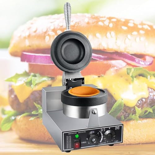 Hamburger Burger Machine Macchina elettrica per hamburger, pressa elettrica per hamburger commerciale, stampo per hamburger con gelato 1200W, macchina per hamburger antiaderente, macchina pe