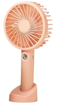 Mini ventilador de mano recargable por USB, ventilador rosa portátil para estudiantes y uso doméstico, compacto, ligero, para verano y viajes