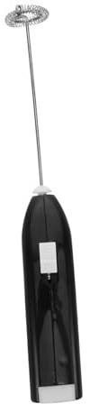 SOLUSTRE Batteur à Œufs Fouet Compact Électrique Portable sans Fil en Acier Inoxydable et Plastique Cuisine la Maison Coffee Bar