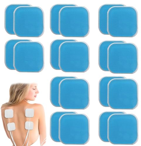 20 Stück TENS Gel-Elektroden Pads, kompatibel mit Beurer EM 59 Heat | Selbsthaftende Ersatzpads für die Elektrotherapie; wiederverwendbar und passend für kompatible TENS-Anwendungen.