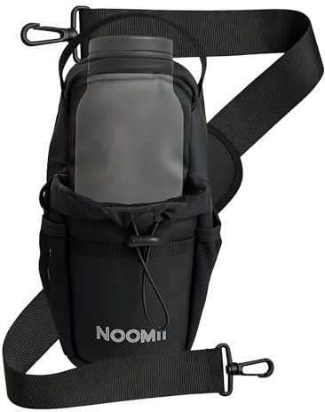 NooMii Gym-Tasche | Sporttasche, Flaschentasche mit Handyfach & magnetischem Flaschenhalter | Gym Bag, Umhängetasche Damen/Umhängetasche Herren für Fitnessstudio, Outdoor & Reisen