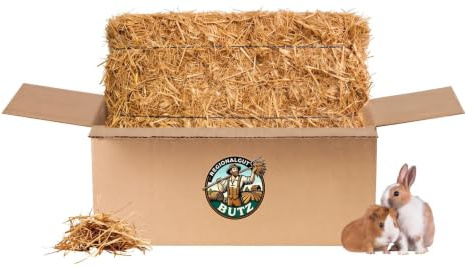 Strohballen 15  kg aus Weizenstroh – für Kaninchen, Meerschweinchen, Pferde | Premiumqualität | Ernte 2026