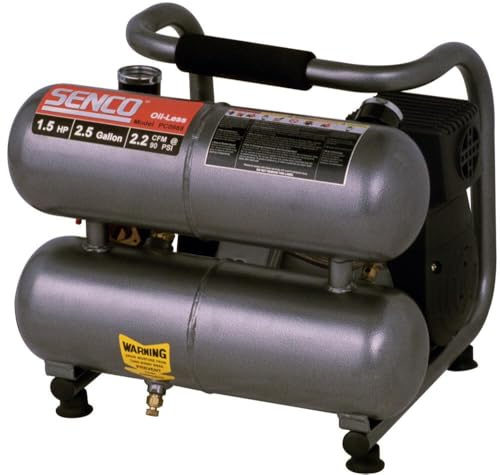 Senco PC0968 Twin Tank Air Compressor, Portable, 1.5 Horsepower 2.5 Gallon