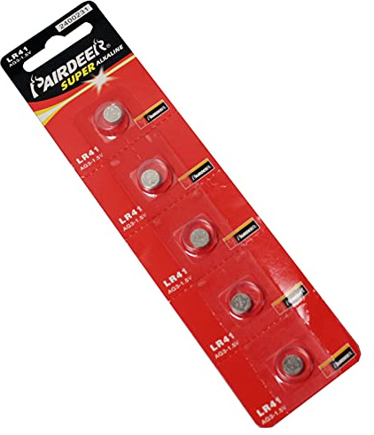 BeMatik - Pile de Bouton LR41 AG3 1.5V Pack de 5 unités
