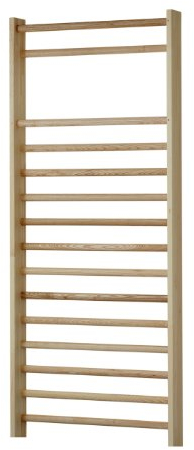 sprossenwand nach DIN. Indoor Kletterwand aus Deutschland. (230 x 100 cm; 14 Sprossen; mit Leerfeld)