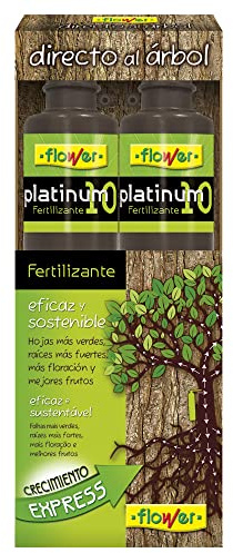 Flower - Fertilizante Platinum 10 Directo al Árbol | Crecimiento Express | Hojas Verdes y Raíces Fuertes | Mayor Floración y Frutos | Suspensión Concentrada 200 ml, 7.5x10.5x26 cm, Abono Líquido