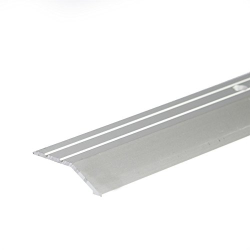 IANPAV Screw Anodised Aluminium Door Floor Bar Edge Trim Threshold Ramp 900mm x 40mm A11, Silver