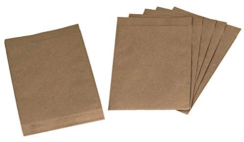 24 Papiertüten/Geschenktüten Kraftpapier 13 x 18 cm Flachbeutel braun Tüten Papier Gastgeschenke Hochzeit Blumensamen Samentüten Geschenktasche DIY Weihnachten Adventskalender