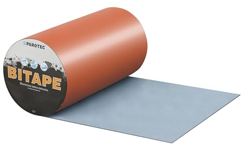 Ruban bitumineux 300mm x 10m, bande étanche auto-adhésive pour toiture, réparation fuite, résistance UV, humidité, aluminium, Rouge Brique RAL 8004