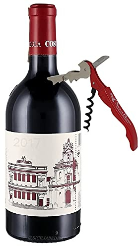 Sicilia Bedda - CERASUOLO DI VITTORIA COS DOCG - Vino Biologico - 750 Ml 13% vol. - Con Elegante Apribottiglia