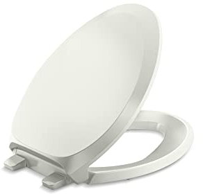 Kohler 4713-RL-NY French Curve READYLATCH Quiet Close Elongated Toilet SEAT, Dune