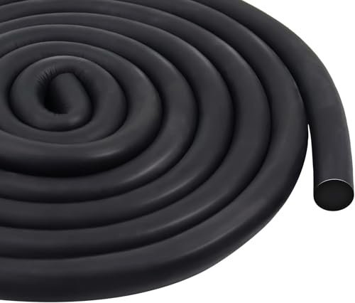 Guarnizione per filo rotondo, schiuma gomma resistente intemperie, profilo riempimento fughe, gomma espansa EPDM, colore nero, fessure fughe Ø13 mm x 5 m