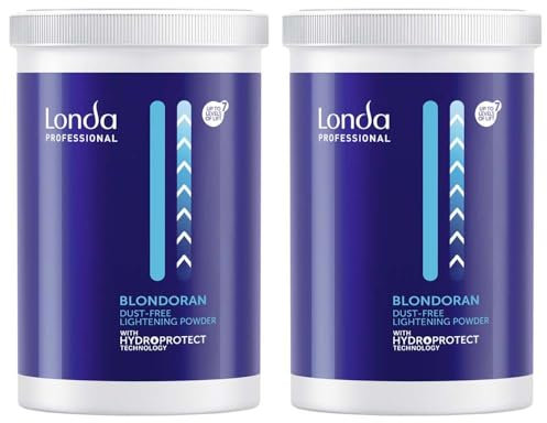 Londa Il Polvere Decolorante Per Capelli Senza Polvere, Idratante, Schiarisce Fino A 7 Livelli, Adatto Per Decolorazione Capelli Precedentemente Colorati, 2x500g