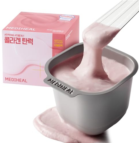 Mediheal kollagen derma modelleringspaket, återfuktande gelé ansiktsmask, gör-det-själv hem spa kit