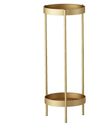 ABBNIA Stilvoller Blumenhalterständer, Goldener Blumentopfständer, Wohnzimmer dekorativer Blumenständer, Sofa, Nachttisch, mehrschichtiges Regal, Badezimmer-Küche