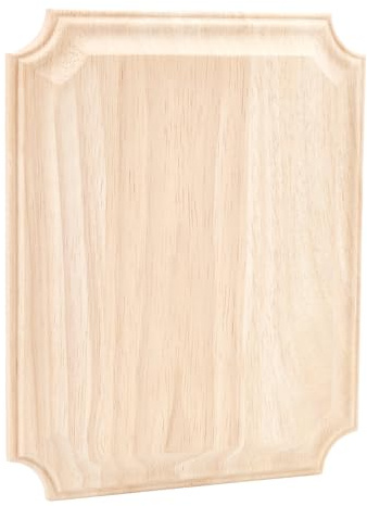 FINGERINSPIRE Unfinished Wooden Plaque Rectangle 25x20x1.65cm Burlywood | Natural Wood,BurlyWood Color,Unfinished Wooden Plaque,Jewelry Display Pedestal,Blank Signboard for DIY Crafts,Home Wall Decor