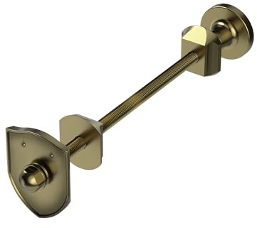 VANCOCO Antique Brass Radiator Wall Bracket - Round Base Wall Mount, Compatible with Column Heating Systems