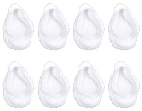 Fockety Ersatzpads für Dampfbesen, Universell Waschbar, Wiederverwendbar, 8 Stück, Ultrafeine Mikrofasertücher für Dampfreiniger, Kompatibel mit Verschiedenen Handdampfreinigungsgeräten