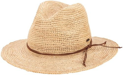 SCIPPIS Torbay – Sommerhut für Damen & Herren | Raffia-Strohhut mit weicher Krempe | Natürlicher Look mit handgehäkeltem Design | Luftig & flexibel