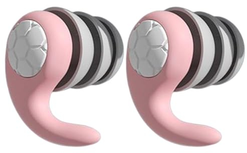 Tapones para los oídos con reducción de ruido - Aislamiento de capas, tapones profesionales impermeables para los oídos, cómodos y de silicona con de almacenamiento, tapones