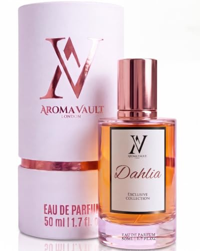 Aroma Vault Dahlia | Delina Exclusif Inspired EDP for Women | 50ml | Floral Rose Fragrance with Pear, Vanilla & Oud | Long Lasting | 50ml