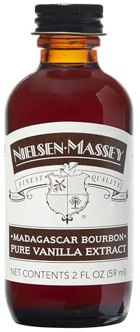 Nielsen Massey Madagaskar Bourbon Vanille Extrakt Madagaskar 100% natürlich 60ml | Flüssiges Premium-Aroma aus kaltextrahierten Bourbon-Vanilleschoten. Perfekt dosierbar für feines Gebäck, Desserts und Cremes