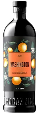 Washington Amaro, 700 ml, Amaro di Arance Washington ed Erbe Amaricanti, con Sentori d'Arancia ed Erbe Aromatiche, Ideale con Bitter e Vermouth, Botaniche Selezionate, Idea Regalo, 28% Vol.