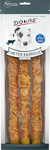 DOKAS Kaurolle– Getreidefreier Premium Kausnack für Hunde, 315 g (1er Pack)